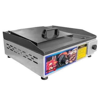 Imagem de Chapa Elétrica com Abafador e Prensa Manual, 40x35cm, Termostato até 300°, 110V/220V, Sevefort Grill (110v)