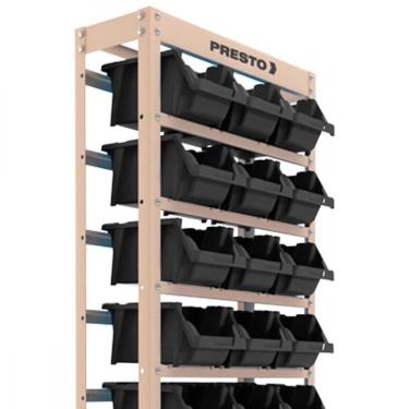 Imagem de Estante Metálica Com 27 Gavetas N5 Preta Presto