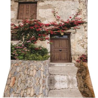 Imagem de Fundo Fotográfico Em Tecido Newborn Fachada Floral 1,50X2,50 - Mix est