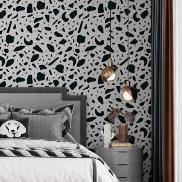 Imagem de Kit 5 Rolos Papel De Parede Adesivo Granilite P E B 3,0M - Gh Papel De