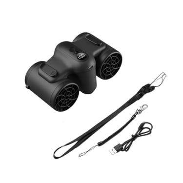 Imagem de Ioensy Ventilador de cintura portátil, circuladores de ar, pessoal, pendurado no pescoço, 3 ventos ajustáveis ​​com cordão para carro, área externa, quarto