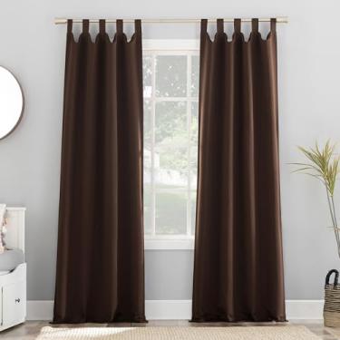 Imagem de Sun Zero 51925 Painel de cortina blackout Energy Effcient Tab Top, 101 x 160 cm, marrom chocolate
