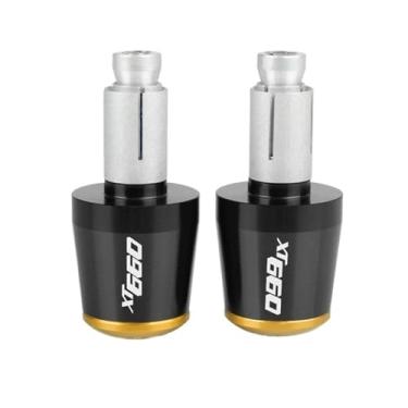 Imagem de Extremidades das manoplas do guidão da motocicleta, tampas das extremidades dos manoplas, acessórios deslizantes de peso para XT660 X XT660X 2004-2017 2005 2006 2007 2008 2009 2010