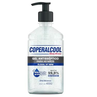 Imagem de Coperalcool Bacfree Álcool Gel Higienizador de Mãos 70°INPM 400g Chá Branco