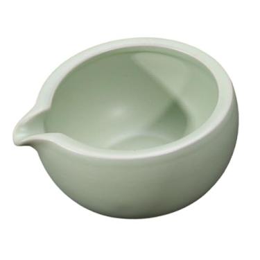 Imagem de Ｂｅｓｇａ Tigela de cerâmica para misturar Matcha com bico, centro de mesa, decoração para casa, ferramenta para fazer chá Chawan, para preparar Matcha japonês, Verde
