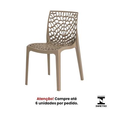 Imagem de Cadeira Gruvyer Nude Sala Cozinha Jantar