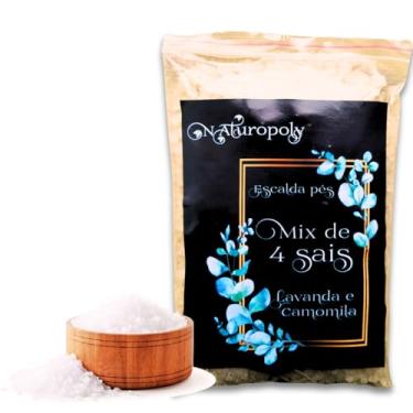 Imagem de Escalda Pés Premium 4 Sais Himalaia Epsom Marinho Quântico