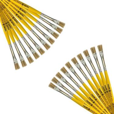 Imagem de Kit Com 20 Pincéis Nº 06 Tigre 815 ( Linha Amarela )