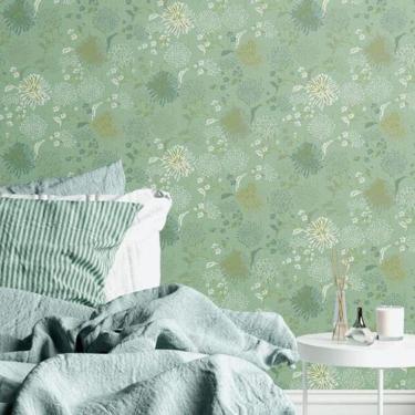 Imagem de Papel De Parede House Of Turnowsky Floral Verde 389004