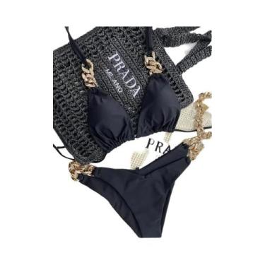 Imagem de Biquini Feminino Sexy com Bojo - Modelo Halter Triângulo Brasileiro 20