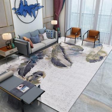 Imagem de Tapetes leves e luxuosos para decoração de quarto, sala de estar, área grande, tapete macio e fofo para sala de estar, tapete grosso e felpudo para estudo (200x250 cm/F)