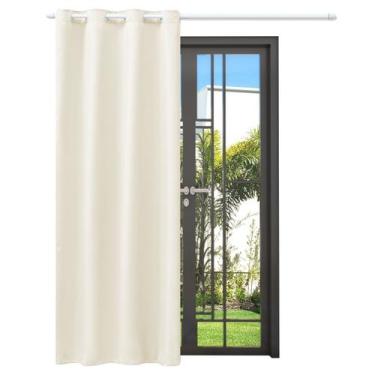 Imagem de Cortina Jasmim Tecido Oxford Liso Folha Única 1,40 X 2,20 Metros - Vit