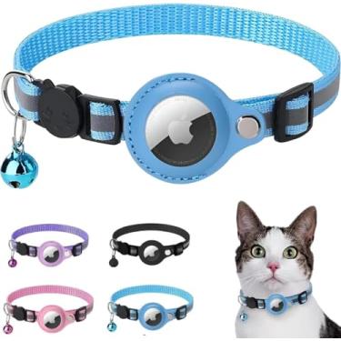 Imagem de Coleira Case Capa Fixa Para Airtag Rastreador Gps Cão Gato (Azul)