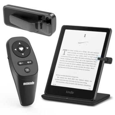 Imagem de Virador de página de controle remoto para Kindle/TikTok, eReaders symcode Kindle Paperwhite Oasis Kobo, virador de página Bluetooth para iPad iPhone, controle remoto Scroller para TIK Tok Video Taking