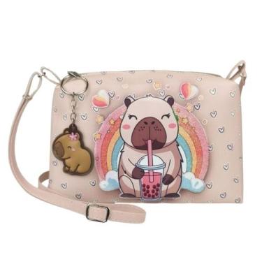 Imagem de Bolsa Infantil Capivara Com Glitter Menina Magicc Mi-228
