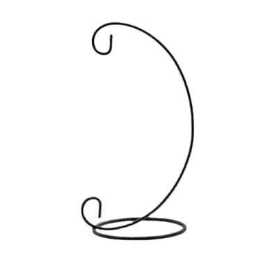 Imagem de IEUDNS Suporte para sino de vento com base redonda, suporte para sino de vento para mesa interna, lanterna, vasos de flores e plantas, Preto 28cm