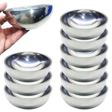 Imagem de Kit com 10 Cumbucas Tigela Pote 250ml Bowl para Caldo Sopa Sobremesa Sorvetes Vasilhas 12x5cm