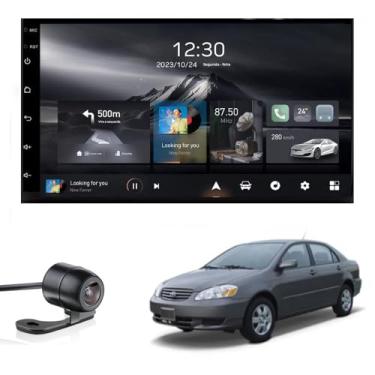 Imagem de Central Multimídia Corolla 2003 2004 2005 2006 2007 2008 Adak G2 Tela QLED de 7" Polegadas 2GB 64GB Carplay e Android Auto GPS + Câmera de ré