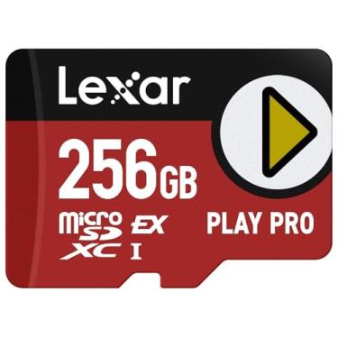Imagem de Lexar Play PRO Cartão microSD Express de 256 GB, vídeo Full-HD e 4K, até 900 MB/s de leitura, até 600 MB/s de gravação, para Nintendo-Switch, dispositivos de jogos portáteis Steam Deck