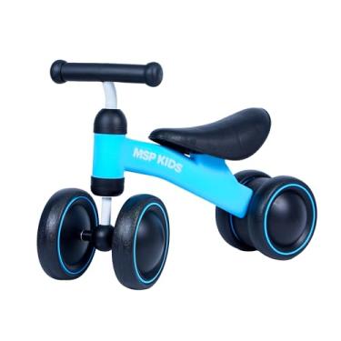 Imagem de Brinquedo Bicicleta De Equilíbrio 4 Rodas Andador Infantil Azul