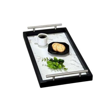 Imagem de Bandeja Gourmet Decoração Bebidas Xícaras Café Casa Recepção - MARAKA,