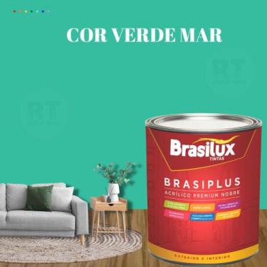 Imagem de Tinta Semi Brilho Verdes Parede 800ml Brasiplus Acrílica Lavável. - BR