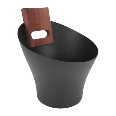 Imagem de Luqeeg Balde de Sauna de 5L, com Concha de Cabo Longo de Madeira, Acessórios Práticos para Sauna, Alumínio Leve e Fácil de Transportar, para Chuveiro de Spa Ao Ar Livre, Fonte