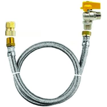 Imagem de KIT GÁS COZINHA PREDIAL RESIDENCIAL REGISTRO MANGUEIRA 1Mts - ALIANÇA 