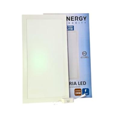 Imagem de Plafon Led 24w Retangular 30x60 Embutir Branco Branco Neutro