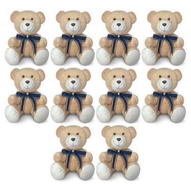 Imagem de Kit 10 Ursinhos De Pelúcia Articulado Para Decoração Presente 20cm - A