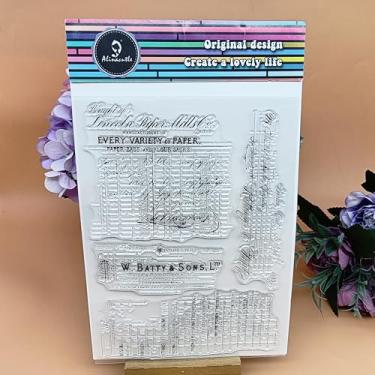Imagem de Alinacutle 1 peça de cada variedade de carimbos transparentes de papel e álbum para fazer cartões de Natal e diário de scrapbook DIY (carimbo ZS2518)