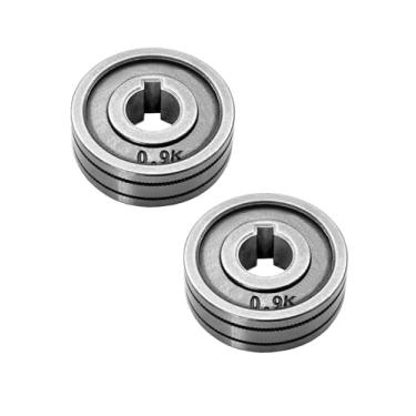 Imagem de 2 rolos de acionamento para Lincoln Pro MIG 140, Weld-Pak 140HD, MIG Pak 140 (apenas código 11634) Soldador Mig (sulco serrilhado 0,030/0,35 pol. - 2 peças)