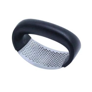 Imagem de Amassador Triturador Circular De Alho Em Inox Manual - CORREIA ECOM