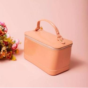 Imagem de Bolsa Feminina Manu Branca Estilo Beauty Case Elegante com Alça Coraçã
