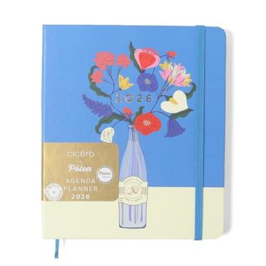 Imagem de AGENDA PLANNER CICEROS 2026 DOCE FLORADA SEMANAL PLANEJAMENTO 17X19,5 GARRAFA