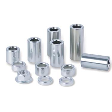 Imagem de Minho Espaçador de bucha de eixo M12 11 peças em material de aço para a maioria das motocicletas Eixo clássico de 12 mm, 1/5.1 cm ID x 3/10.2 cm OD
