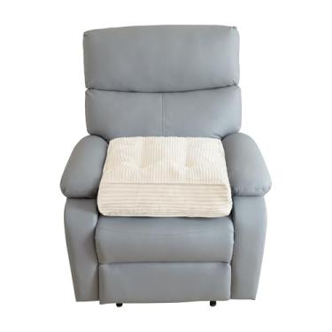 Imagem de Almofada reclinável de veludo cotelê tufado para idosos, almofada quadrada grande de espuma de alta densidade para cadeira reclinável, travesseiro de chão, cadeira de escritório, carro, sem pressão