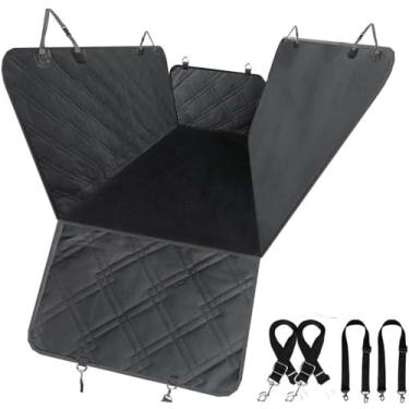 Imagem de Kit Capa Pet Protetora De Banco Traseiro com Zíper + 2 Cinto de Segurança