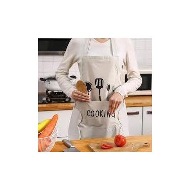 Imagem de Avental Chef Não Molha Capa Proteção Cozinheiro Culinária Sujeira Roup