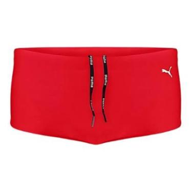 Imagem de Sunga Masculina Puma Lateral Larga Original Praia Piscina Natação Conforto e Estilo-Masculino