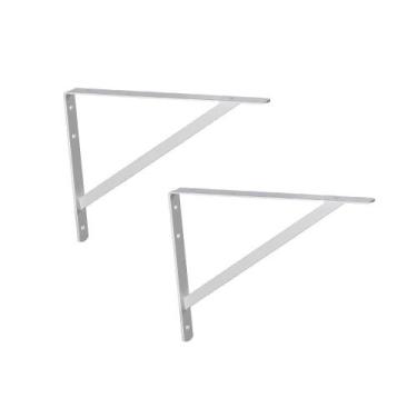 Imagem de Mão Francesa Leve 50cm Branca Multivisão Kit c/ 2un