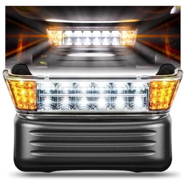 Imagem de OMEIPMEO Club Car Precedent Head com para-choque, kit de carrinho de golfe de 12 V para carrinhos de golfe elétricos Club Car Precedent 2004-UP, aprovado pelo DOT, cabeça de carro de clube legal de