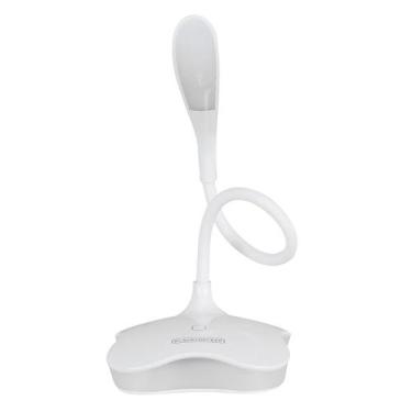 Imagem de Luminária de Mesa ECO 6500K Touch Branca Pilha/USB 2W - Black+Decker, 