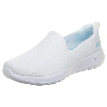Imagem de Skechers Tênis feminino Go Walk Joy-Fiery, Branco/Azul claro, 38