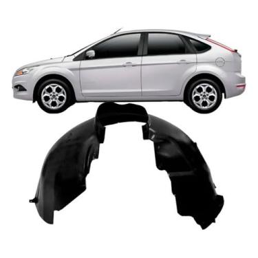 Imagem de Parabarro Dianteiro Compatível Com Focus 2009 2010 2011 2012 2013 Lado Esquerdo Proteção Da Caixa De Roda Contra Barro Pedras Detritos Suspensão Motor