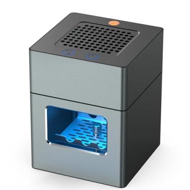 Imagem de VANSU Cinzeiro multifuncional sem fumaça, filtro HEPA cinzeiro sem fumaça interno com isqueiro, cinzeiro de remoção de fumaça recarregável por USB para casa, quarto, escritório, carro (cinza) (AP078)