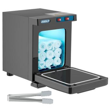Imagem de Aquecedor de Toalhas 2 em 1 de 5L para Spa, Salão de Beleza e Esteticista Compacto e Eficiente, 110V, JXSDLIY, Preto