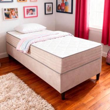Imagem de Colchão Solteiro Molas Ensacadas Aurora + Base 088x188x62 Bom Pastor