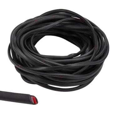 Imagem de FINGERINSPIRE Protetores de borda de porta de carro de 10 m PVC acabamento de moldagem interior de carro 6 x 4,5 mm em forma de U protetor de borda de porta de carro autoadesivo preto proteção de