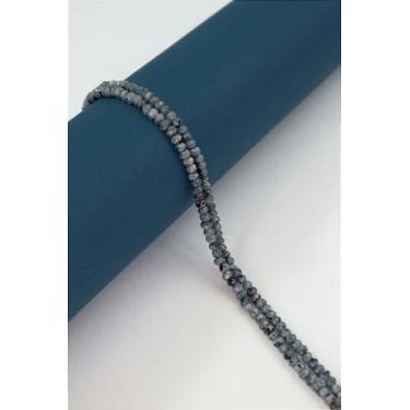 Imagem de Fio Pedra Facetada de Jade Azul Mesclado - 4mm - 40cm - no-brand